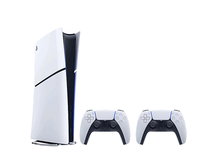 PlayStation 5 Digital Edition Console 825 GB - Two DualSense Wireless Controllers Bundle