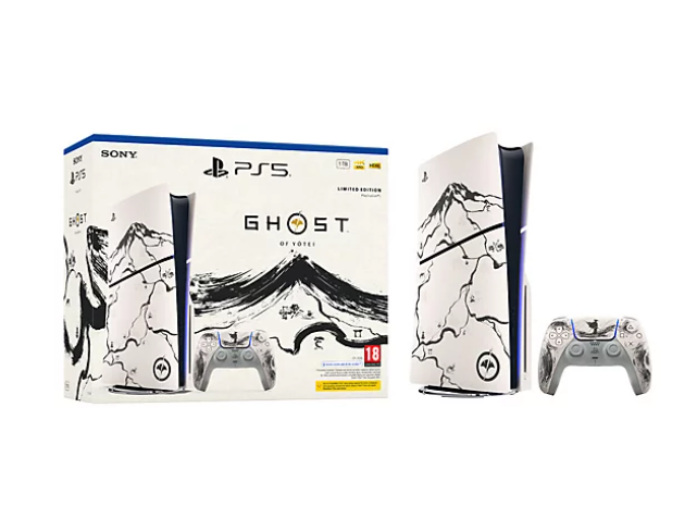PlayStation®5 Console - Ghost of Yotei™ Black Limited Edition Bundle (model group - slim)